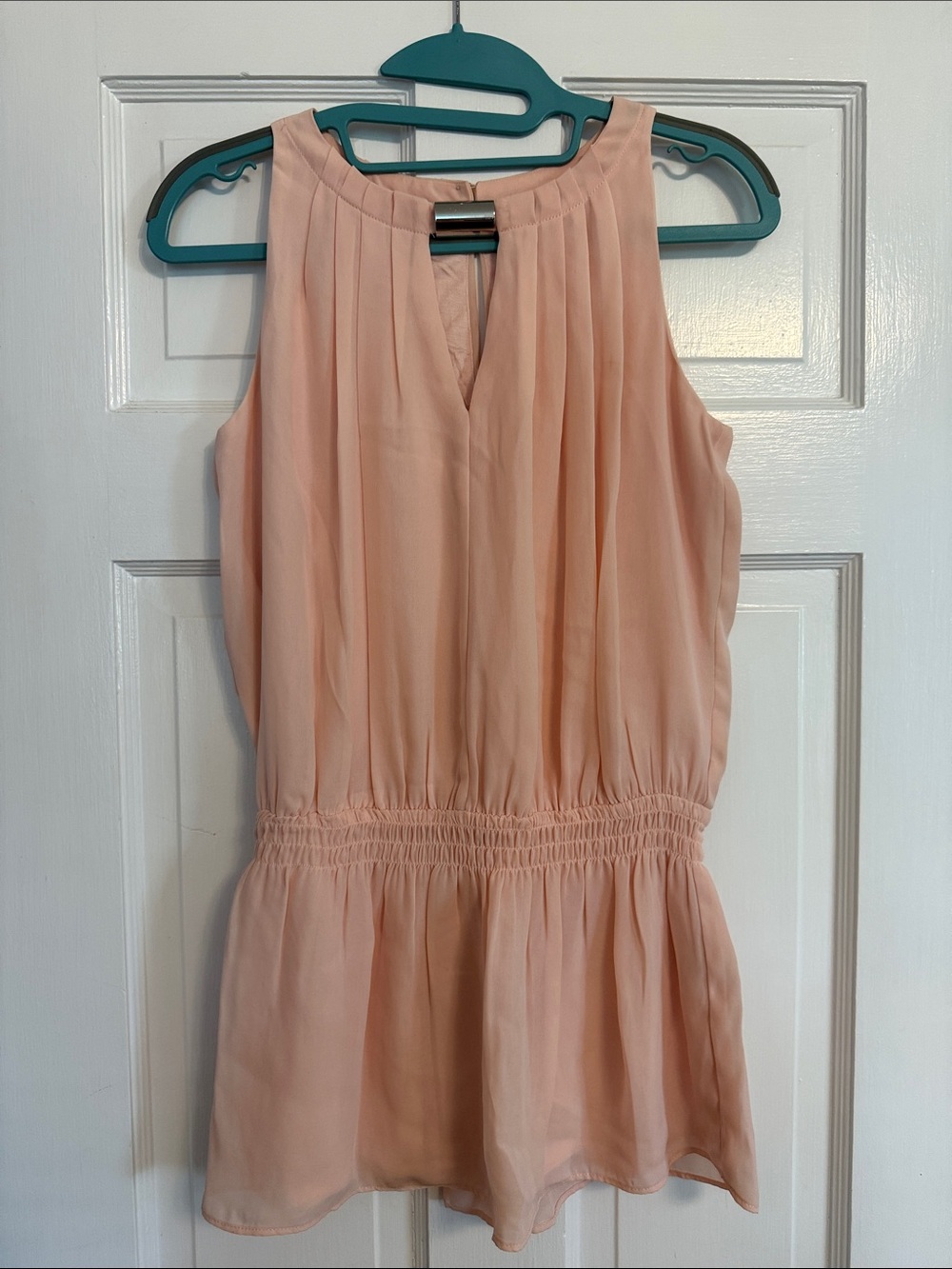 Cache Soft Peach Sleeveless Blouse